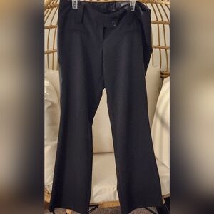 Heart❤️Soul Black Women's Dress Pants Wide Waist Band Belt Loops Size 16 Tall